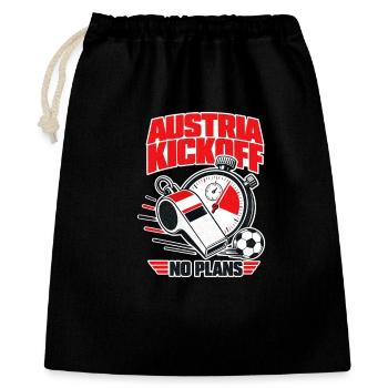 Austria Soccer Fan No Plans During Kickoff - Gift Bag 40 x 50 cm - black - Front
