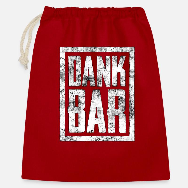 Urban Graffiti Dank Bar Design - Geschenkbeutel aus Baumwolle (40 x 50 cm) - Rot