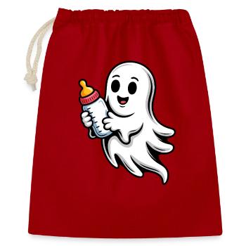 Little Ghost with Vial - Gift Bag 40 x 50 cm - red - Front