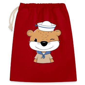 Sailor Otter - Gift Bag 40 x 50 cm - red - Front