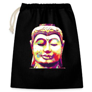 Bouddha - Sac cadeau 40 x 50 cm - noir - Devant