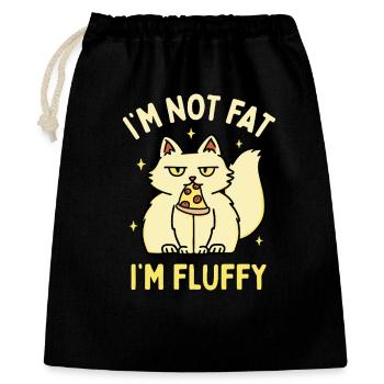 I'm Not Fat I'm Fluffy - Gift Bag 40 x 50 cm - black - Front