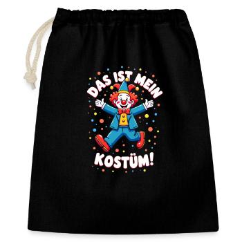 Karneval Kostüm Politiker Fasching Fastnacht - Geschenkbeutel aus Baumwolle (40 x 50 cm) - Schwarz - Vorne