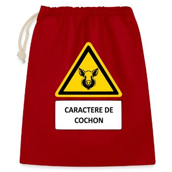 Pig character - Gift Bag 40 x 50 cm - red - Front