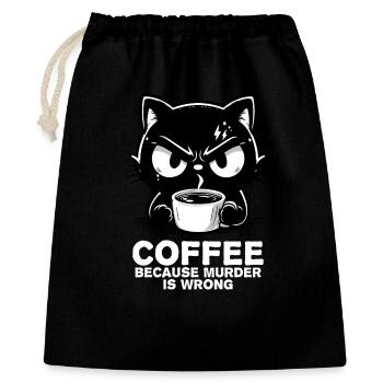 Murder is wrong (dark) - Gift Bag 40 x 50 cm - black - Front