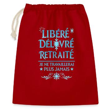 Released, Delivered, Retired - Gift Bag 40 x 50 cm - red - Front
