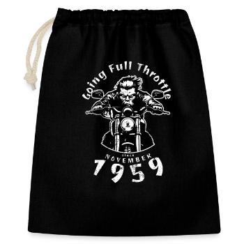 66. Geburtstag à plein régime depuis 11/1959 - Sac cadeau 40 x 50 cm - noir - Devant