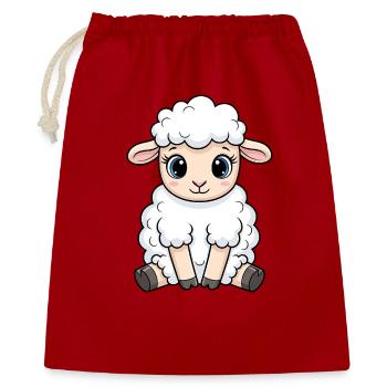 Cuddly Lamb Cartoon - Gift Bag 40 x 50 cm - red - Front