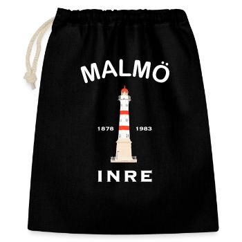 Vieux phare de Malmö, Malmö Inre, Suède - Sac cadeau 40 x 50 cm - noir - Devant