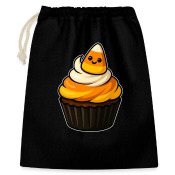 CandyCorn Cupcake Charm - Gift Bag 40 x 50 cm - black - Front