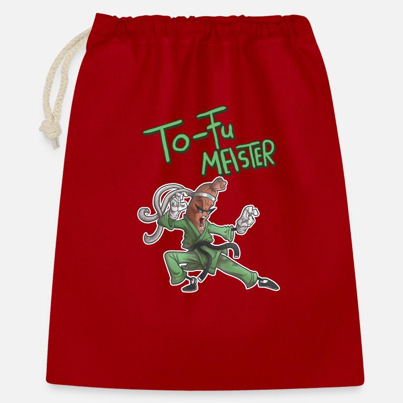 Maître To-Fu - Sac cadeau 40 x 50 cm - rouge