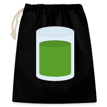 Green Juice in Glass - Gift Bag 40 x 50 cm - black - Front