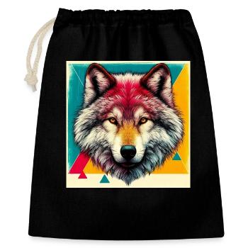 Wolf - Gift Bag 40 x 50 cm - black - Front