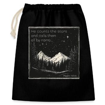 Starry sky christian - Gift Bag 40 x 50 cm - black - Front