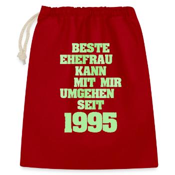 Marriage 1995 - Gift Bag 40 x 50 cm - red - Front