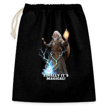 Magicien - Sac cadeau 40 x 50 cm - noir - Devant