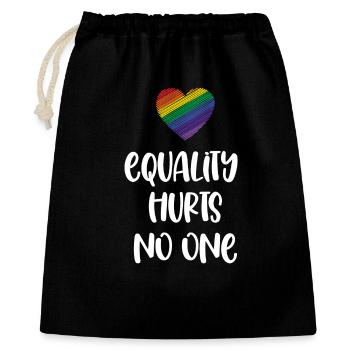 LGBT Pride Month - Equality Hurts No One - Gift Bag 40 x 50 cm - black - Front