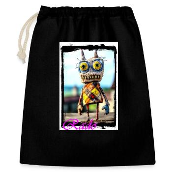 Création artistique de poupée de chiffon King City - Sac cadeau 40 x 50 cm - noir - Devant