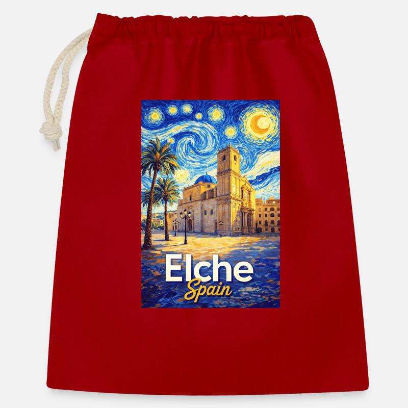 Elche Spain - Gift Bag 40 x 50 cm - red