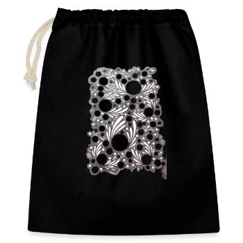 Leaf Blowing Lace Pattern - Gift Bag 40 x 50 cm - black - Front