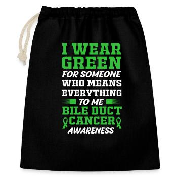Bile duct cancer - Gift Bag 40 x 50 cm - black - Front