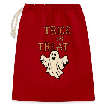 Trick or Treat Ghosts Halloween Retro - Gift Bag 40 x 50 cm - red - Front