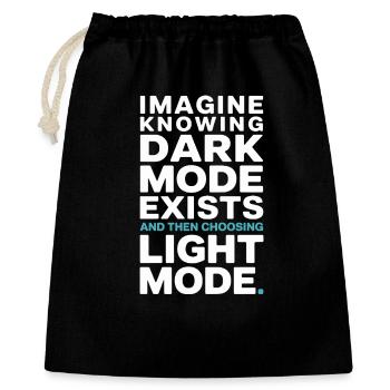 Le mode sombre existe Programmeur IT Nerd Coder Office - Sac cadeau 40 x 50 cm - noir - Devant