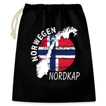 North cape - Gift Bag 40 x 50 cm - black - Front