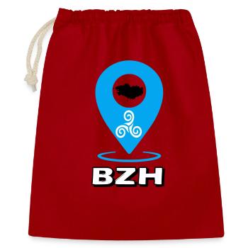 Triskel Breizh Blue - Gift Bag 40 x 50 cm - red - Front