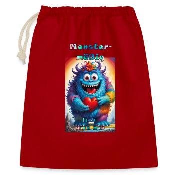 Monster-like, love you, have favorite person, love - Gift Bag 40 x 50 cm - red - Front