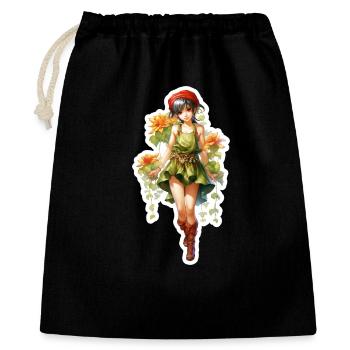 Chemise rouge délicate de la fille d’honneur - Sac cadeau 40 x 50 cm - noir - Devant