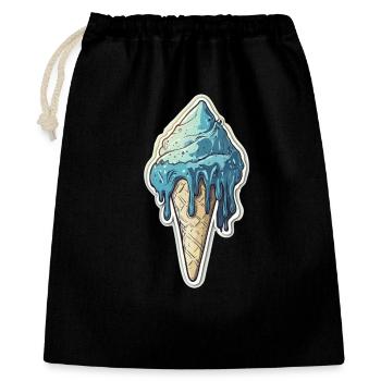 Eiscreme Eis - Gift Bag 40 x 50 cm - black - Front