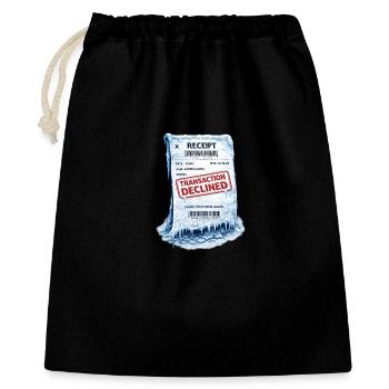 Frozen Receipt: Declined Transaction - Gift Bag 40 x 50 cm - black - Front