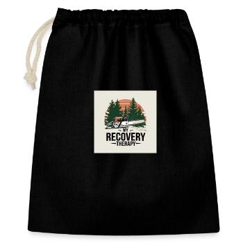 Ma forêt de thérapie de rétablissement - Sac cadeau 40 x 50 cm - noir - Devant