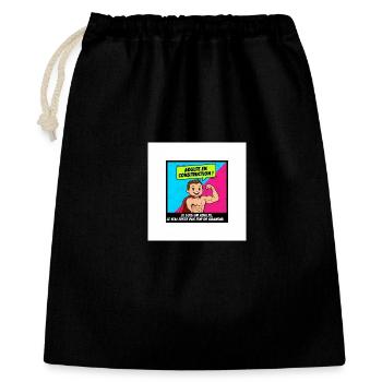 Adult Construction Humor - Gift Bag 40 x 50 cm - black - Front