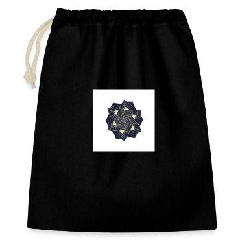 Golden Spiral Rosette Navy - Gift Bag 40 x 50 cm - black - Front
