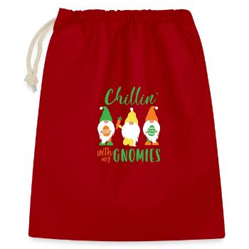 Chillin’ With My Gnomies Easter Design - Gift Bag 40 x 50 cm - red - Front