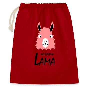 No drama Lama - Gift Bag 40 x 50 cm - red - Front