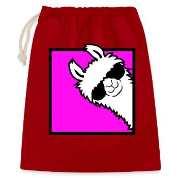 Lama Cool Peeks Around Corner Side Sunglasses Alpaca - Gift Bag 40 x 50 cm - red - Front
