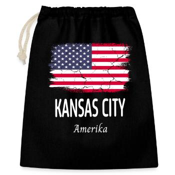 Kansas City - Sac cadeau 40 x 50 cm - noir - Devant