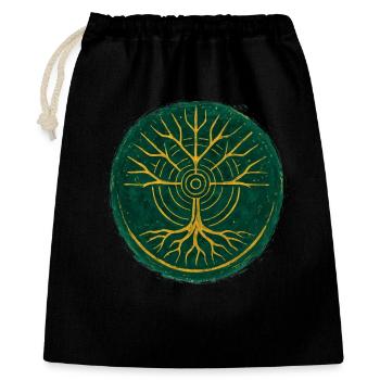 Arbre de Vie - Gaïa - Sac cadeau 40 x 50 cm - noir - Devant