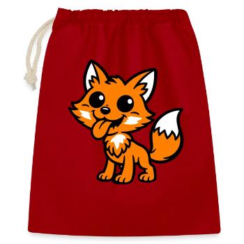 Bande dessinée Fox - Sac cadeau 40 x 50 cm - rouge - Devant