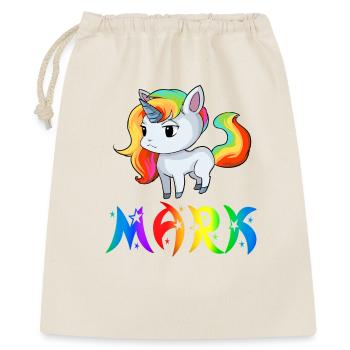 Einhorn Mark - Geschenkbeutel aus Baumwolle (40 x 50 cm) - Natur - Vorne