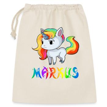 Einhorn Markus - Geschenkbeutel aus Baumwolle (40 x 50 cm) - Natur - Vorne