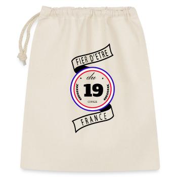 Fier D'être Du 19 Corrèze France - Sac cadeau 40 x 50 cm - nature - Devant