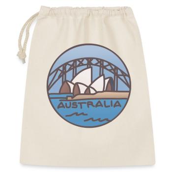 Australien - Sydney - Geschenkbeutel aus Baumwolle (40 x 50 cm) - Natur - Vorne
