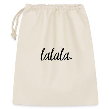 Lalala Vibes – Typographie musicale au look épuré - Sac cadeau 40 x 50 cm - nature - Devant