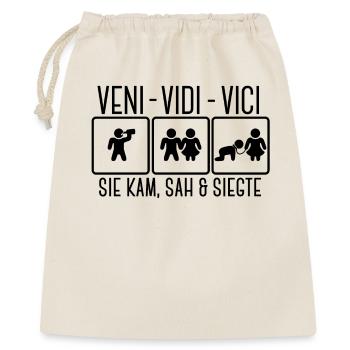 Lustig Spruch Junggesellenabschied Party Hochzeit - Geschenkbeutel aus Baumwolle (40 x 50 cm) - Natur - Vorne