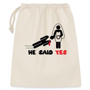 Bachelor Party Funny saying humor wedding - Gift Bag 40 x 50 cm - nature - Front
