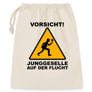 Bachelor Escape Funny saying Wedding Shower Party - Gift Bag 40 x 50 cm - nature - Front